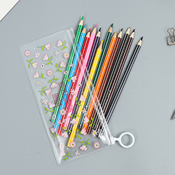bolsa de lápis em pvc impressa em caixa