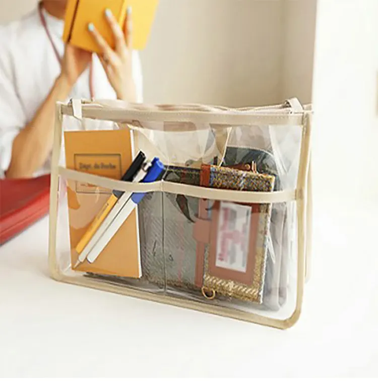Bolsa de praia em PVC transparente