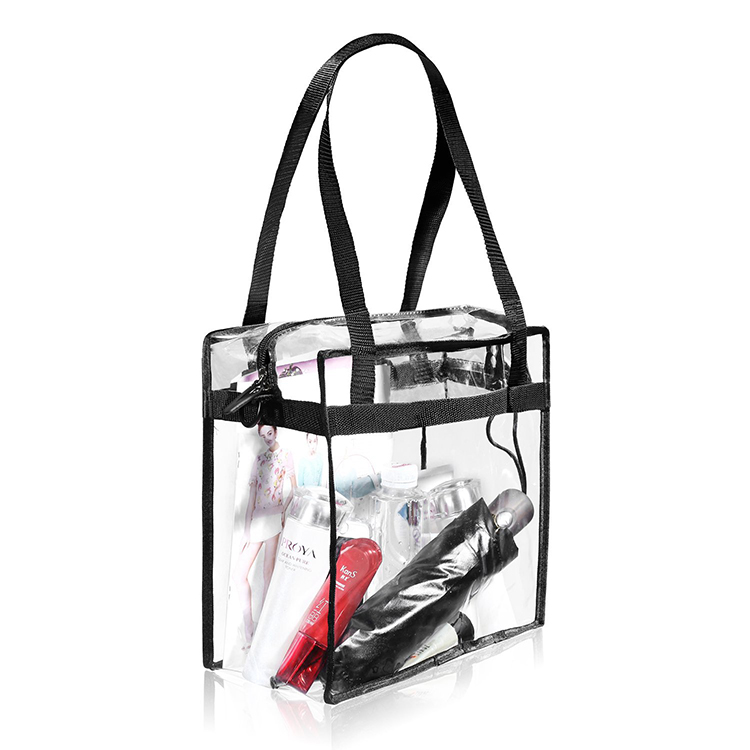 Sacola de praia transparente em PVC transparente