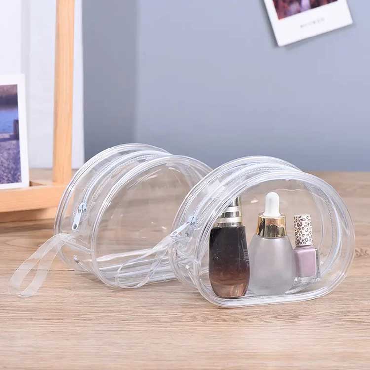 Bolsa cosmética transparente EVA com alça