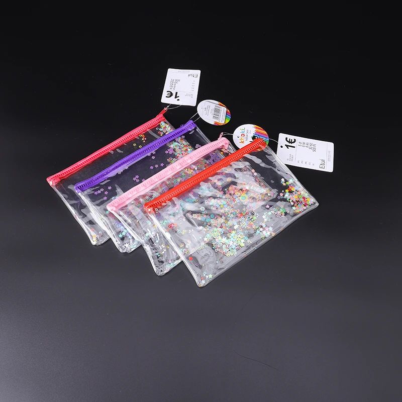 Bolsa com zíper em PVC brilhante
