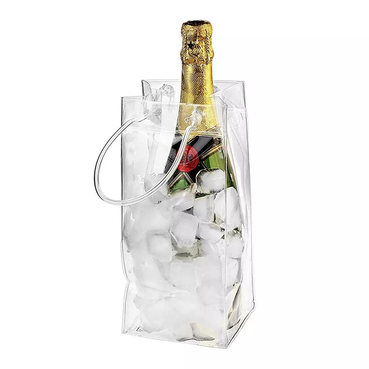 Saco de gelo transparente em PVC