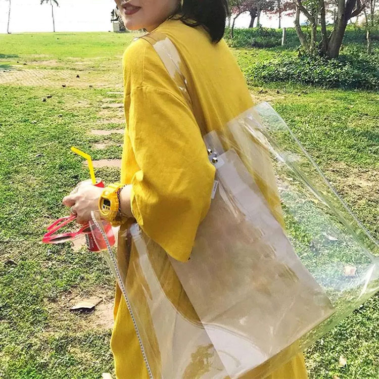 Sacolas transparentes de PVC