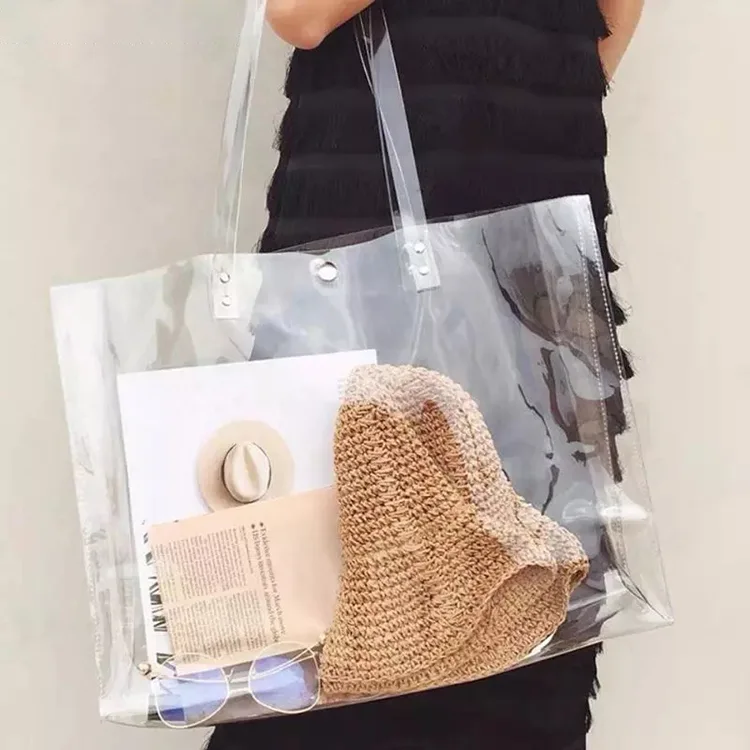Sacos transparentes para compras em PVC
