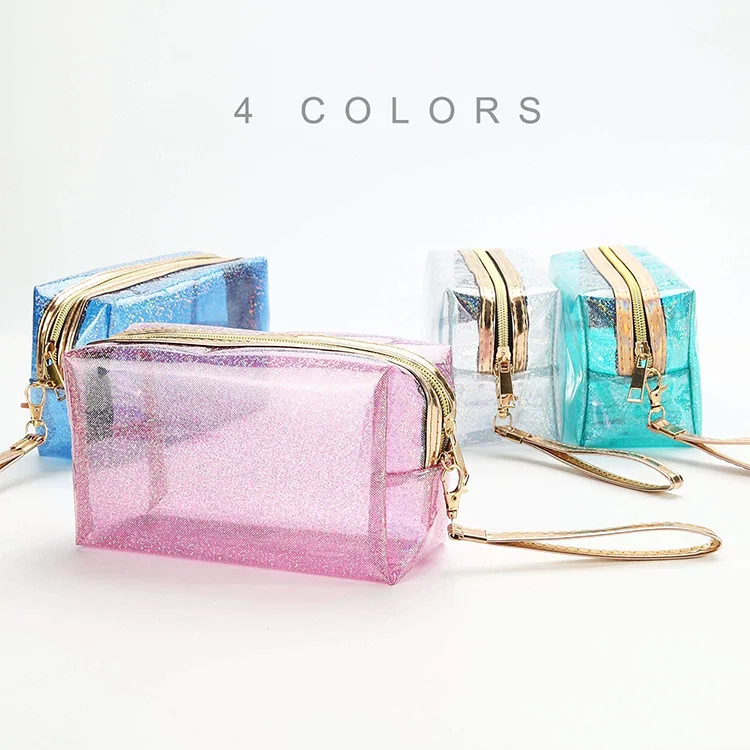 Bolsa cosmética pequena em PVC