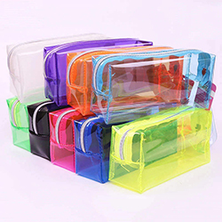 bolsa de papelaria em pvc bolsa de lápis com zíper