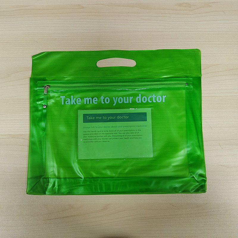 Sacos com zíper de PVC para uso médico