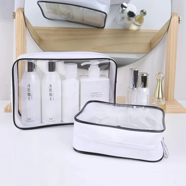 Bolsa cosmética de PVC para produtos de higiene pessoal
