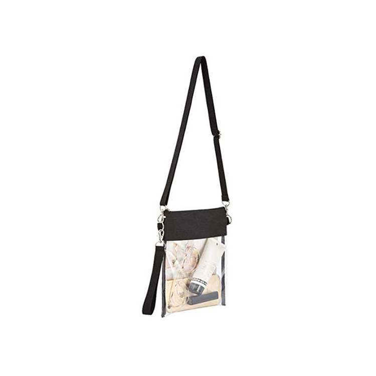 Bolsa tote com alça transversal com zíper